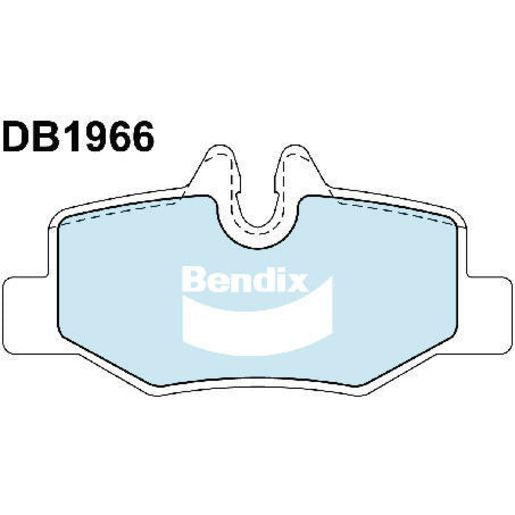 Bendix EURO Brake Pad Set Rear DB1966 EURO+