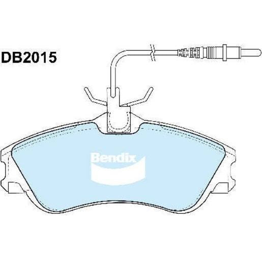 Bendix EURO Brake Pad Set Front DB2015 EURO+