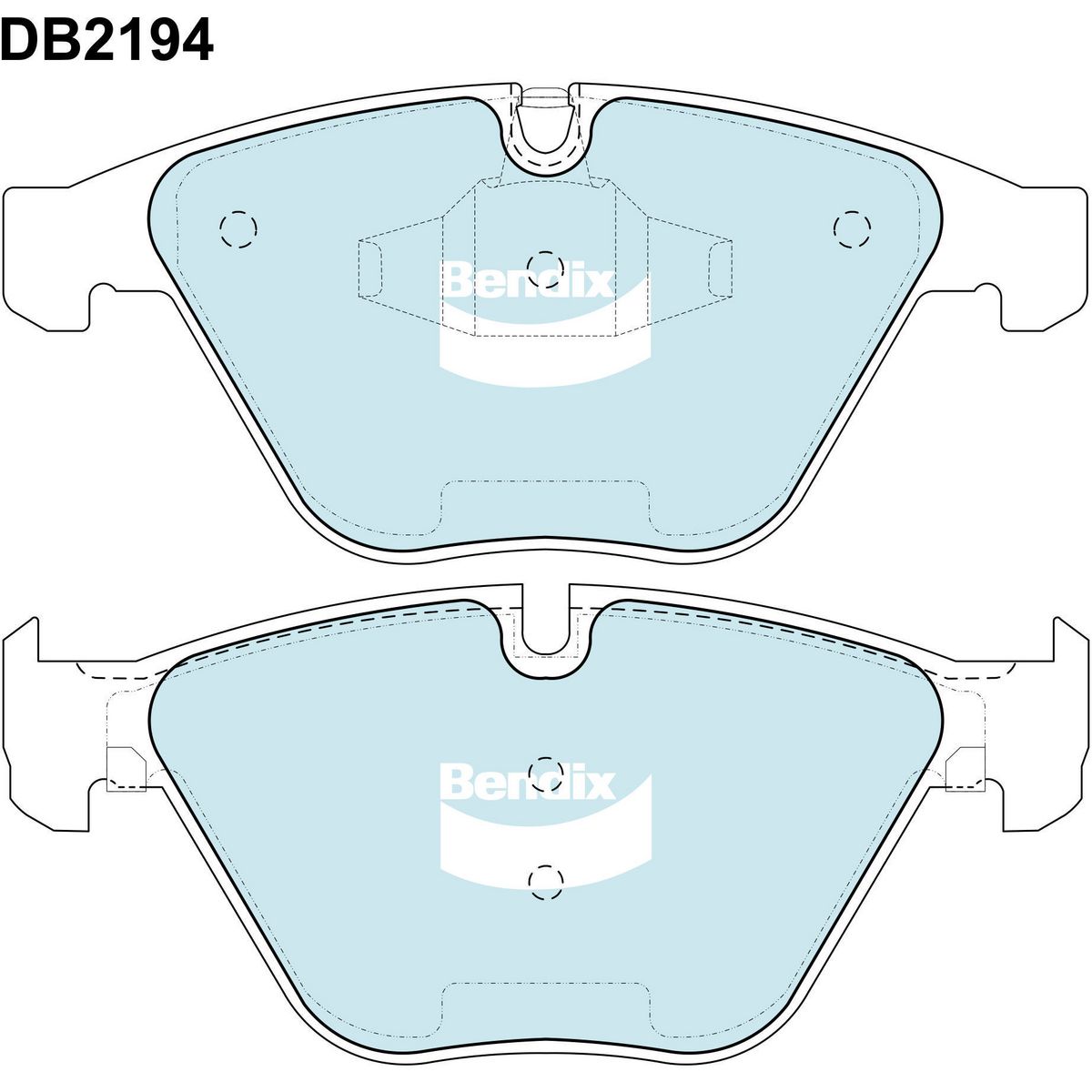 Bendix General CT Brake Pad Set Front DB2194 GCT