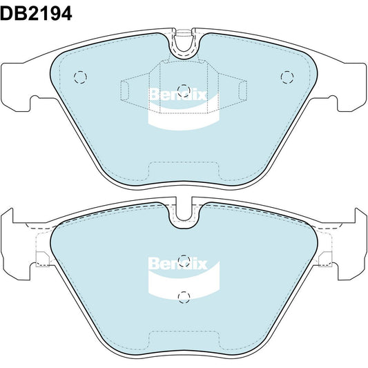 Bendix General CT Brake Pad Set Front DB2194 GCT