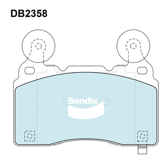 Bendix Ultimate Brake Pad Set Front DB2358 ULT