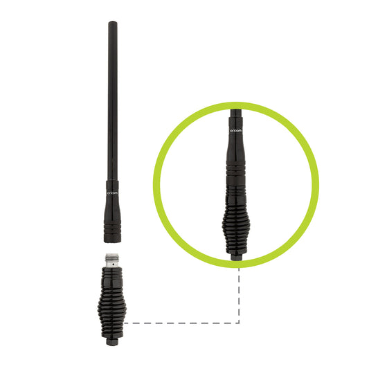 Oricom 3dBi UHF CB Antenna with Detachable Fibreglass Whip - ANU913