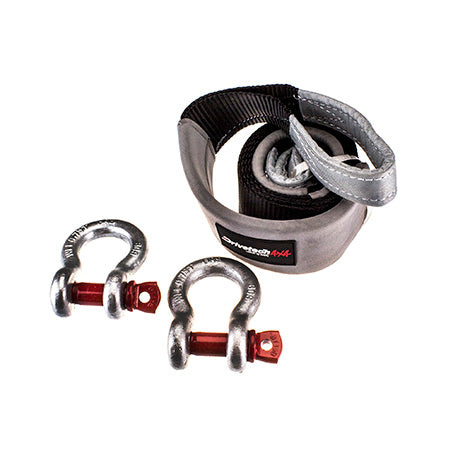 Drivetech 4x4 Recovery Point to suit Patrol GQ/GU and Equaliser Strap Kit Bundle