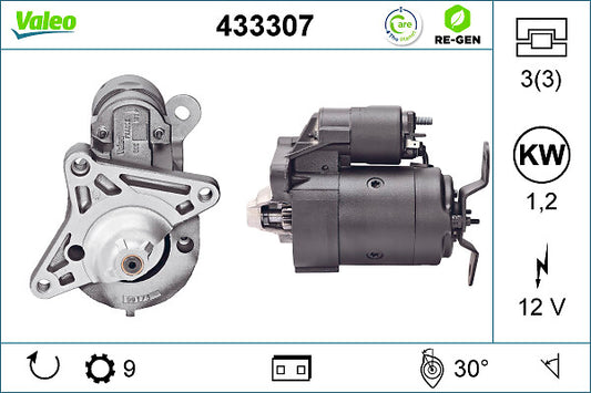Valeo Starter Motor 433307