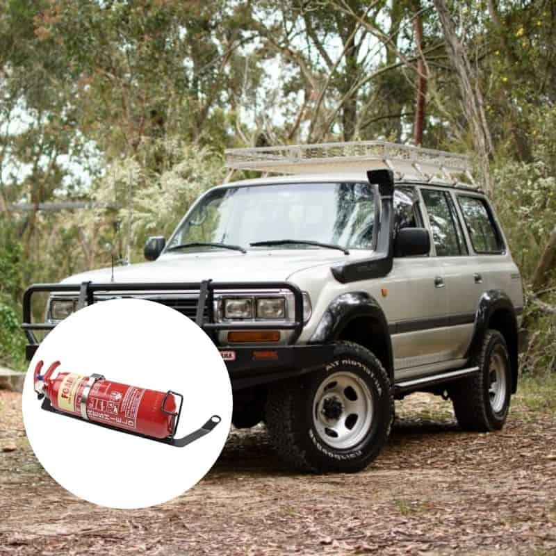 Kap Industries LH Fire Extinguisher Bracket to suit Landcruiser 80# - KI-LC-80-LHS