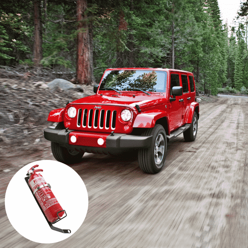 Kap Industries Fire Extinguisher Bracket to suit Wrangler JK - KI-JEEP-JK