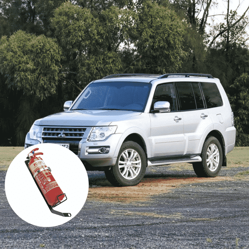Kap Industries RH Fire Extinguisher Bracket to suit Pajero - KI-PAJ-G3-G4-RHS