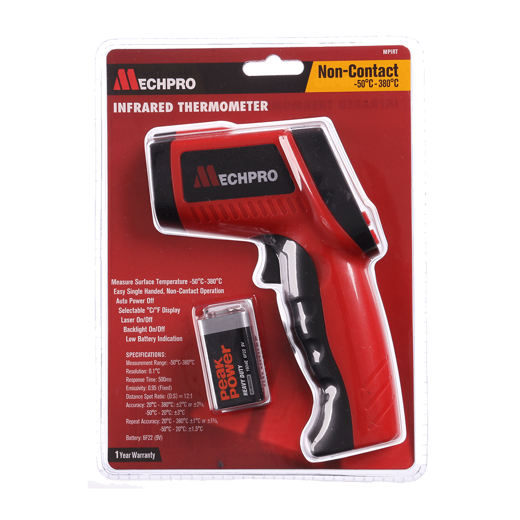 Mechpro Blue Thermometer Infra-Red -50 Degrees C to -380 Degrees C MPIRT