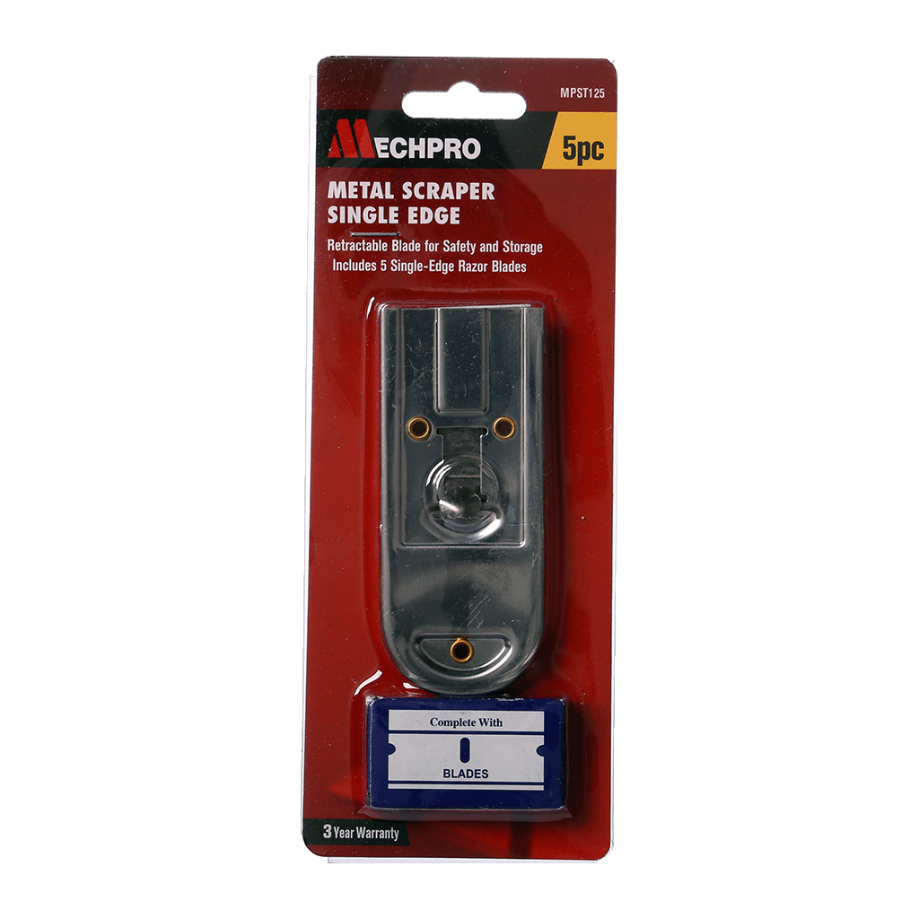 Mechpro Scraper Metal Single Edge MPST125