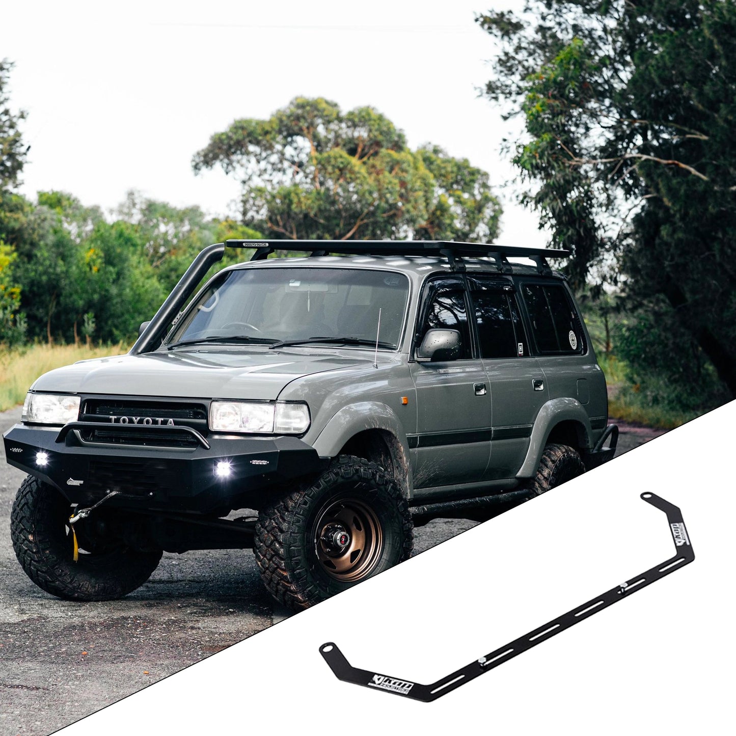Kap Industries LH Fire Extinguisher Bracket to suit Landcruiser 80# - KI-LC-80-LHS