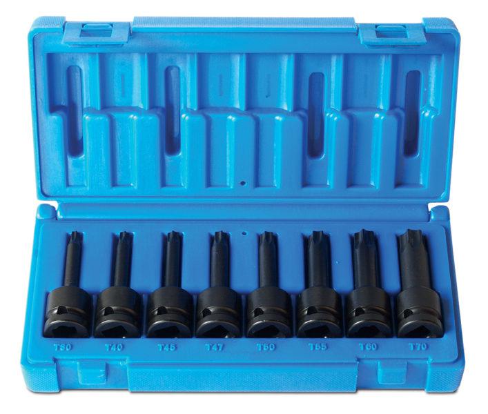 Action Torx Impact Socket Set 1/2"" Drive 8 Piece 69623081