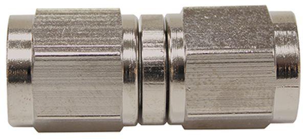 Aeroflow AF131-03SS S/S Straight Female Flare -3ansilver Swivel Coupler Stainles