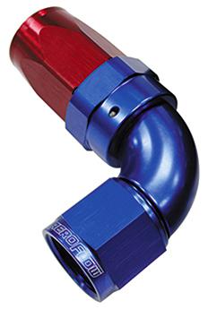 Aeroflow AF153-06 90 Deg Hose End -06AN Blue Full Flow Taper Style AF153-06