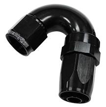 Aeroflow AF155-06BLK 150 Deg Hose End -06AN Black Full Flow Taper Style AF155-06BLK