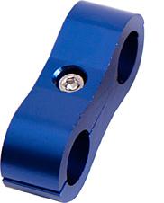 Aeroflow AF156-07 Billet Dual Hose Separator Blue 11mm ID or 7/16