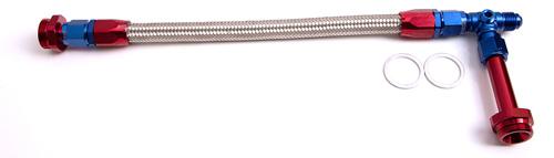 Aeroflow AF160-06 Holley Dual Inlet Rail -6AN Blue Suits 1-2 Metering Blocks