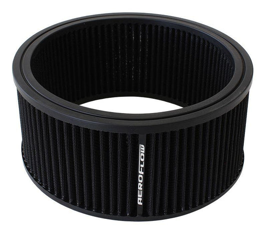 Aeroflow AF2041-3640 Round Air Filter 9"" X 4"" Washable Cotton Element