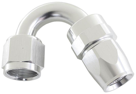 Aeroflow AF205-06DS Alloy 150 Deg Hose End -6AN Silver Full Swivel Suits Teflon AF205-06DS