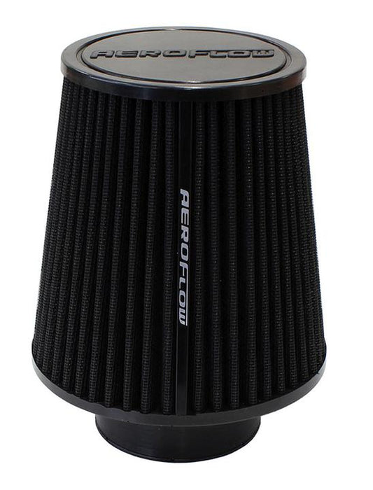 Aeroflow AF2711-0930 3"" Clamp-On Tapered Filter 4.6-6"" OD, 6.1"" High Black