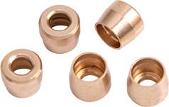 Aeroflow AF299-03 Teflon Brass Olive Insert -3Ansuit Teflon Hose End -3AN 5Pk AF299-03