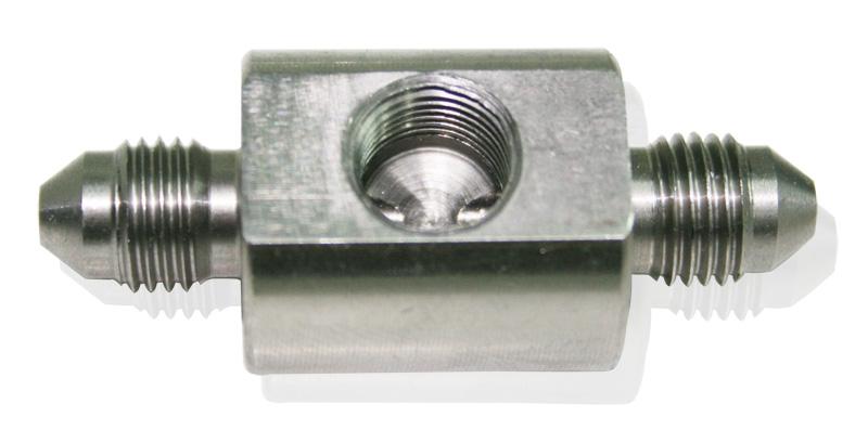 Aeroflow AF334-03 Stainless -3AN Union 1/8"" Port Male To Male With 1/8""Npt Port