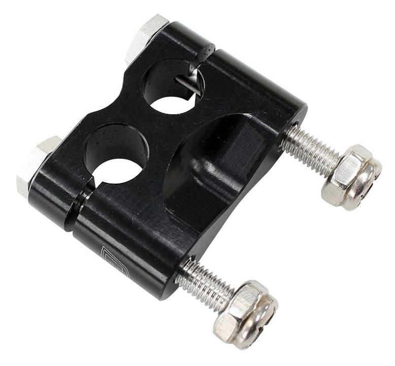 Aeroflow AF3500-1012 Pro Grip Clip Style Mount Dual Full Clamp Billet Black