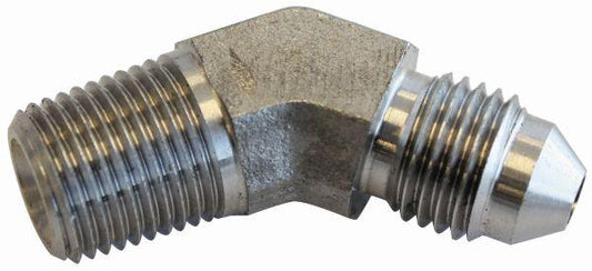 Aeroflow AF382-04-04 S/S 45Deg 1/4"" Npt To 4AN
