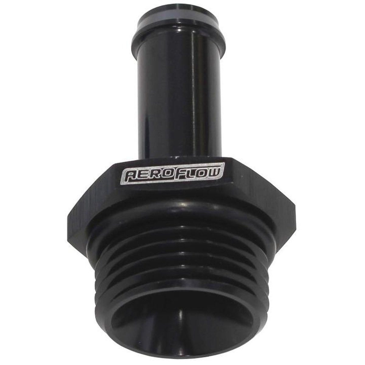 Aeroflow AF414-06-05BLK -6ORB To 5/16"" Push On Barb Black