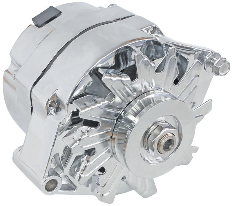 Aeroflow Chrome 100 Amp 1 Or 3 Wire Alternator Suits GM Chev