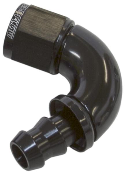 Aeroflow AF514-12BLK -12AN 120 Black Full Flow Push Lock AF514-12BLK
