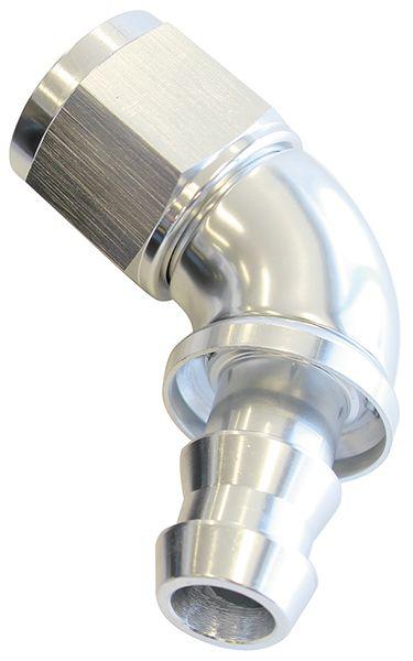 Aeroflow AF518-06S -6AN 60 Silver Full Flow Push Lock AF518-06S