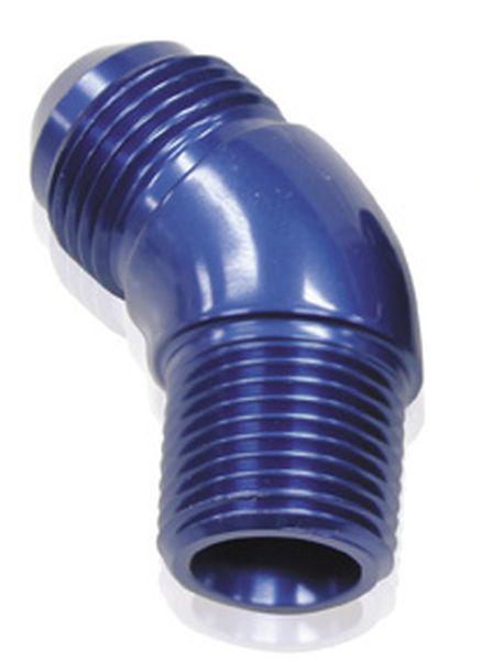 Aeroflow AF523-04 45 Deg 1/8"" To -4AN Full Flow Blue No Restricion In Bend AF523-04