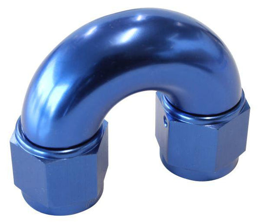 Aeroflow AF536-06 -6AN 180 Deg Swivel Coupler Blue Billet Full Flow 1 Piece AF536-06