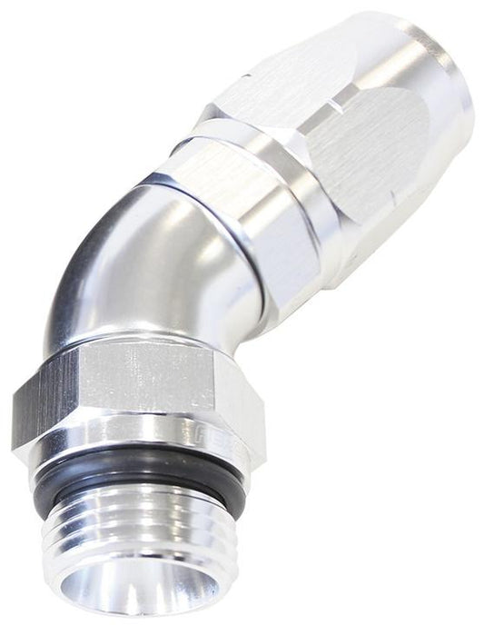 Aeroflow AF544-10-08S Male Hose End -8 ORB To 10 Hose full Flow Billet 45 Deg AF544-10-08S