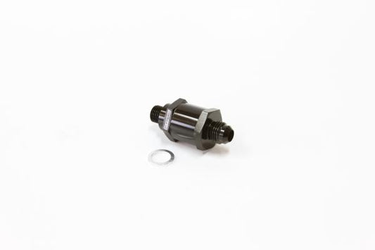 Aeroflow AF615-06BLK Checkvalve Black Male To Male Bosch Pump M12x1.5mm x -6an