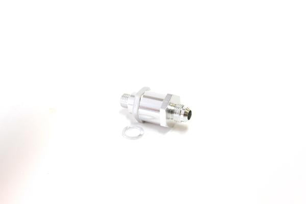 Aeroflow AF615-08S Checkvalve Silver Male To Male Bosch Pump M12x1.5mm x -8an