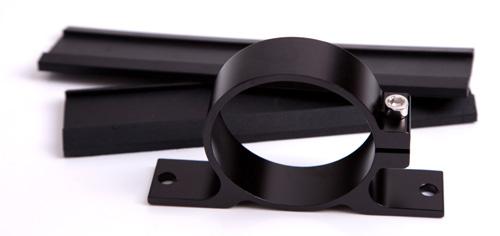 Aeroflow AF64-2000BLK Billet Fuel Pump Bracket Bosch (Black)