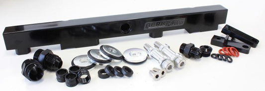Aeroflow AF64-2009BLK Fuel Rail Kit Suits SR20 Red Top Black Color