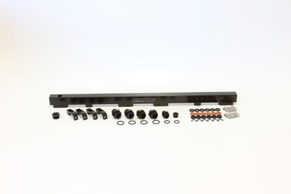 Aeroflow AF64-2012BLK Fuel Rail Kit Fits RB30 Black