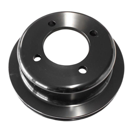 Aeroflow AF64-2024BLK Billet Crank V Pulley 4 Bolt Black Suits 302 351C Ford