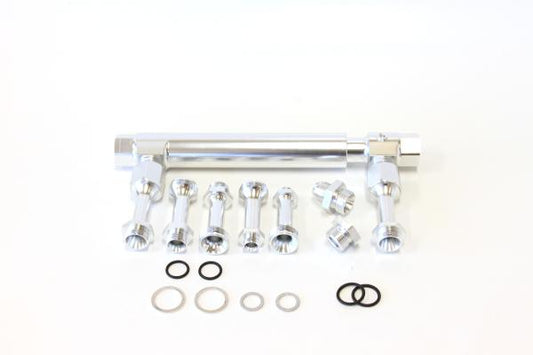 Aeroflow AF64-2037S Adjustable Fuel Log Bg Holley Silver Suits 1 & 2 Metering Block
