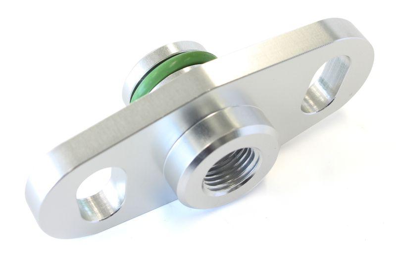 Aeroflow AF64-2066S Fuel Rail Adapter Suits Mitsubishi 16mm Seal And 37-40mm Centre Silver