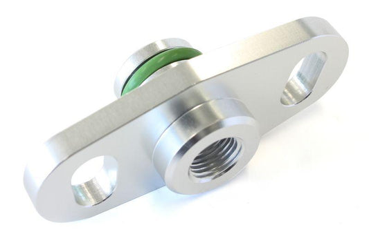 Aeroflow AF64-2066S Fuel Rail Adapter Suits Mitsubishi 16mm Seal And 37-40mm Centre Silver