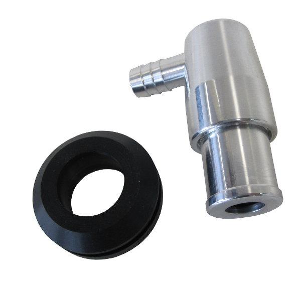 Aeroflow AF64-2106 Billet PCV Valve Suits 1-1/4"" Holes In Cover 3/8"" Male Barb
