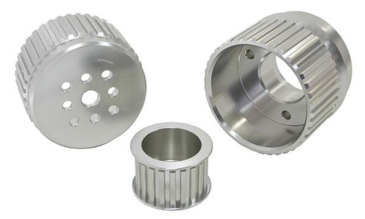 Aeroflow AF64-3001 Gilmer Drive Kit - Silver Fits Chev V8 With Long W/Pump