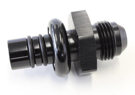 Aeroflow AF64-5508BLK EFI Regulator Adapter -8AN With .550"" Shank Black Suits Ford