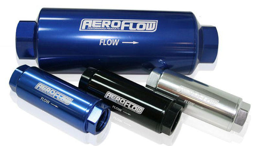 Aeroflow AF66-2042 Pro Filter 60 Micron Blue Female -8 ORB 1.25""x3.5