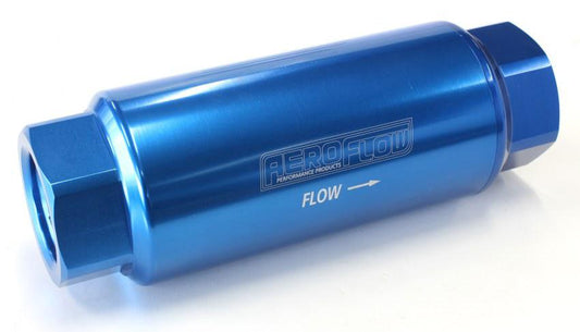 Aeroflow AF66-2044 Pro Filter 60 Micron Blue Female -12ORB 2""x5.5