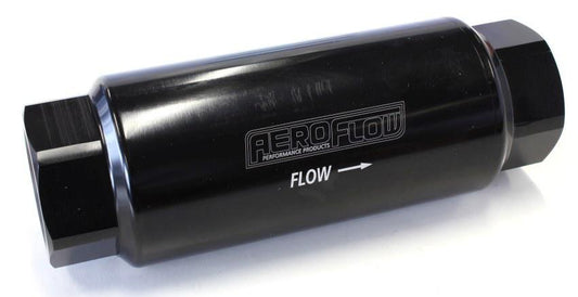 Aeroflow AF66-2044BLK Pro Filter 60 Micron Black Female -12ORB 2""x5.5
