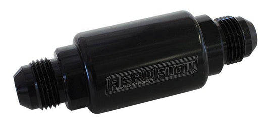 Aeroflow AF66-2053BLK Filter 40 Micron Black -8AN 1.25""x3